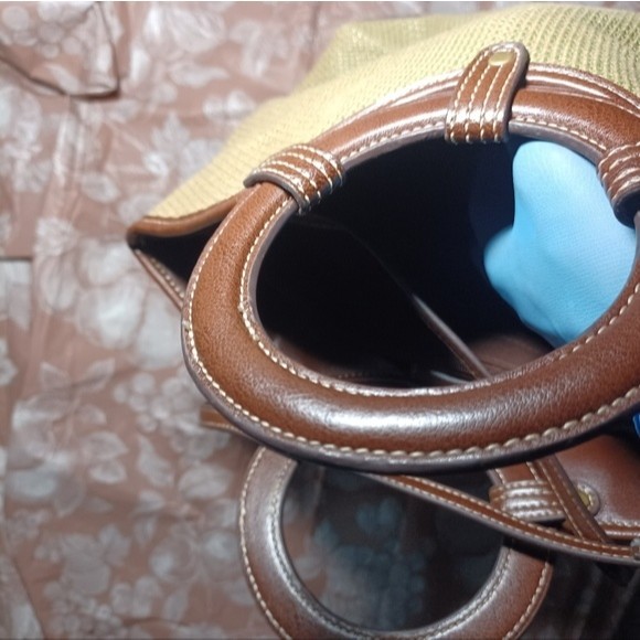 Croft and Barrow Faux Straw Lightweight Handbag - Picture 8 of 13